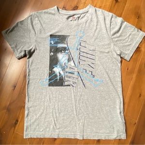 Michael Jordan Nike Air basketball t-shirt, gray, AUTHENTIC,  Sz boys XL EUC